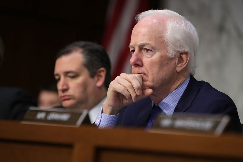 Sen John Cornyn (R-Texas), right (Chip Somodevilla/Getty Images)