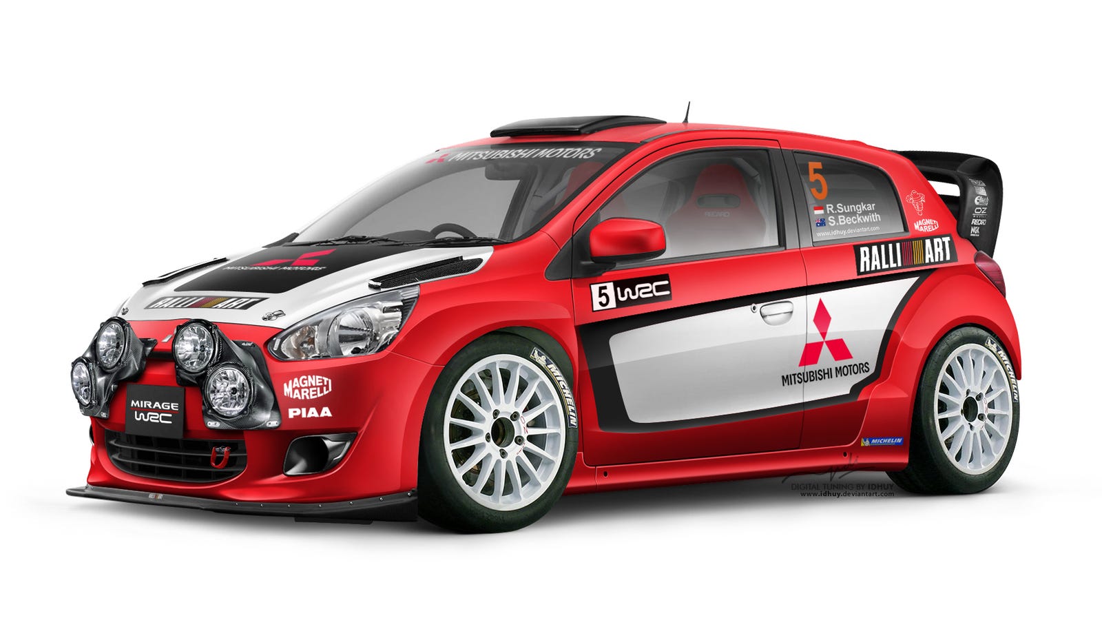 Who fancies a Mitsubishi Mirage WRC Ralliart?