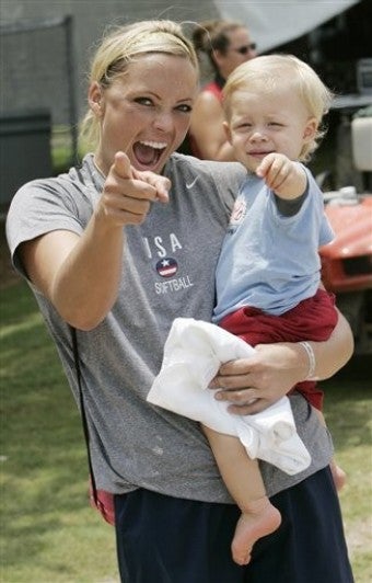 Jennie Finch's Son Being Groomed For A Life Of Separation Anxiety And ...