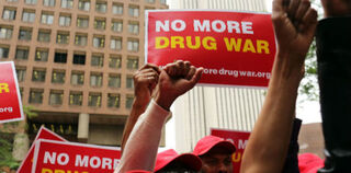 Marijuana legalization advocates at a rally in New York City. (Spencer Platt/Getty Images)