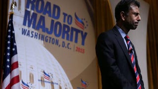 Louisiana Gov. Bobby Jindal speaks during the Road to Majority conference June 19, 2015, in Washington, D.C. The Faith & Freedom Coalition and Concerned Women for America held the annual event to discuss politics. Alex Wong/Getty Images