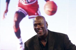 Michael Jordan speaks at a news conference at the Palais de Tokyo in Paris on June 12, 2015.PATRICK KOVARIK/AFP/Getty Images