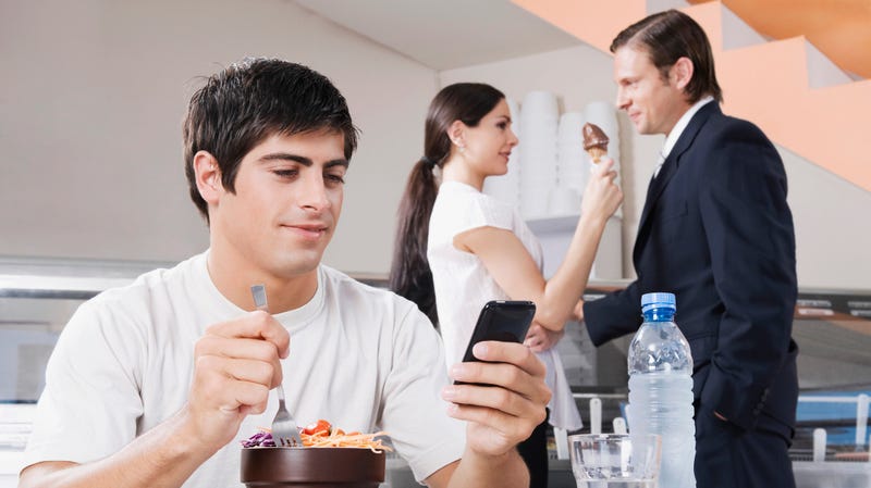 Illustration for article titled Brighten up your Monday with some inexplicable stock photos of people eating food