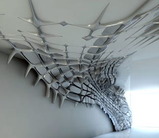 Illustration for article titled Interior Design That Looks Like an Alien Nest is Covering Your Wall
