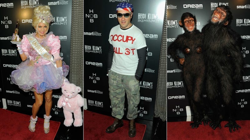 Illustration for article titled Guys & Ghouls Rocked Frighteningly Creative Costumes At Heidi Klum's Halloween Party