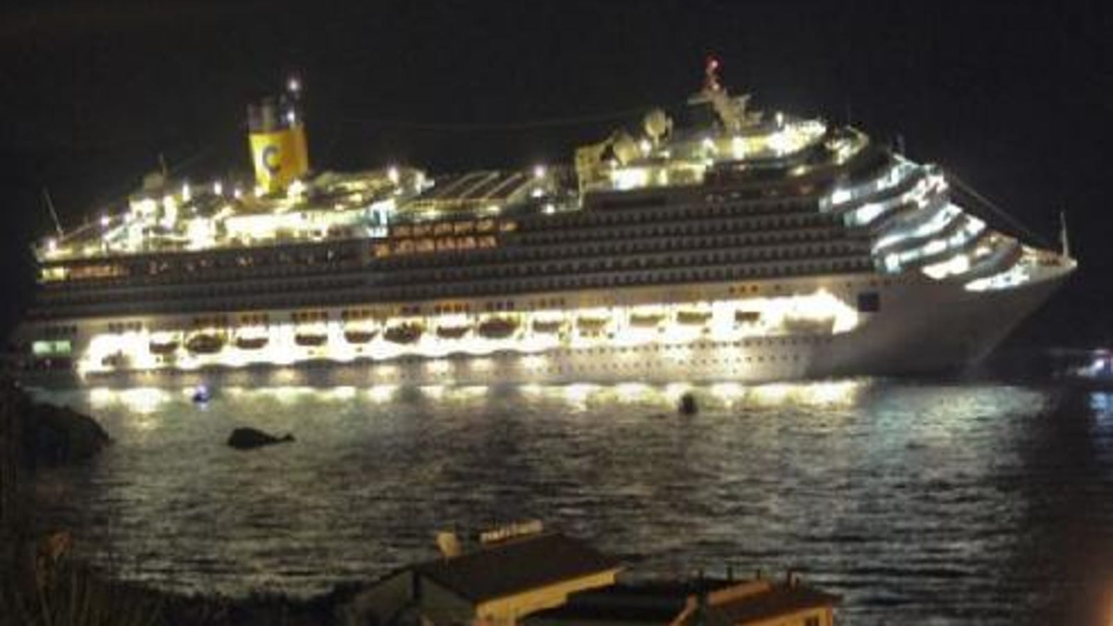First Video And Images Of The Cruise Ship Sinking In Italy