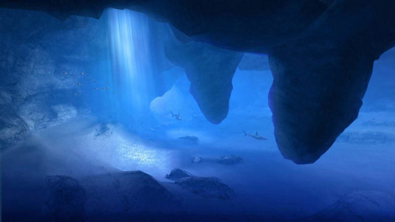 Illustration for article titled Underwater neutrino detector will be the second largest structure ever built