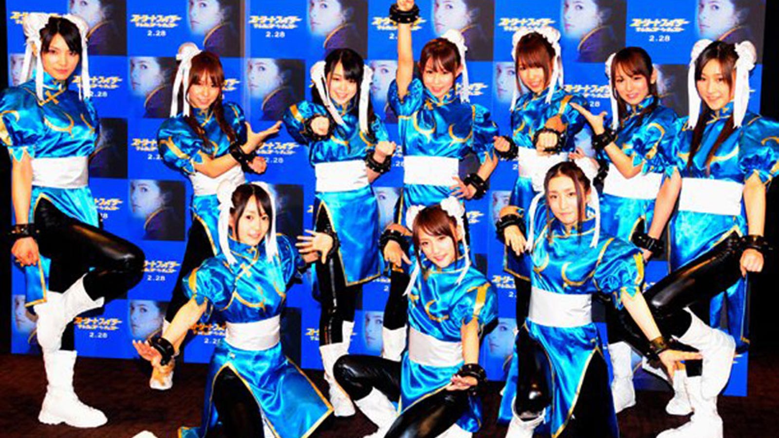 Ten Japanese Idols Cosplaying As Chun Li With Pvc Thighs