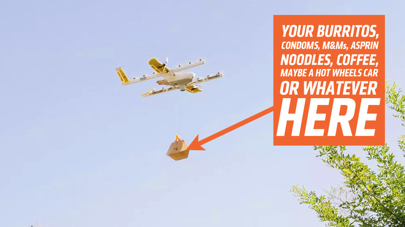 Illustration for article titled Google Is Set to Beat Amazon to Drone Deliveries