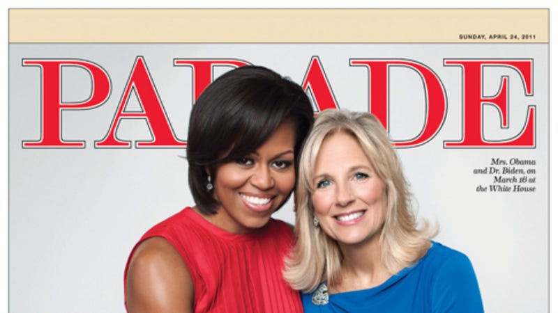 Illustration for article titled Michelle Obama and Jill Biden Being Radiant on Cover of Parade