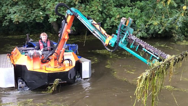 An Amphibious Weed-Cutting Boat Is the Only Vehicle I Would Ever Need