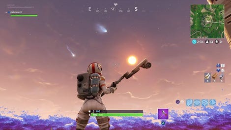 fortnite has more falling meteors now and it s freaking players out - fortnite meteor time lapse