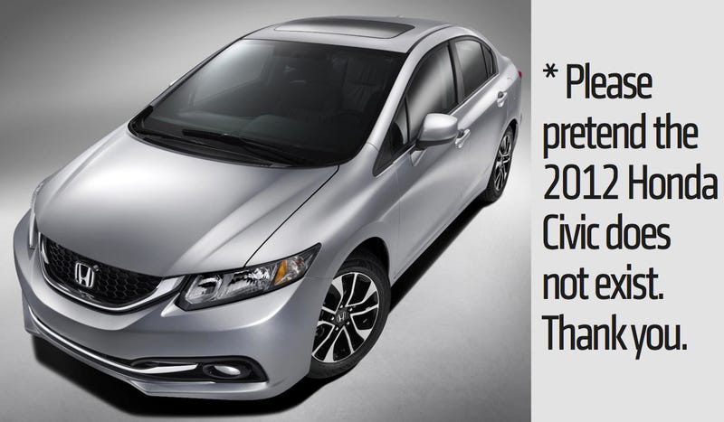 Illustration for article titled 2013 Honda Civic: Let's Try This Again