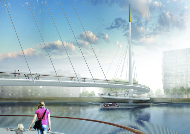 photo of London's New Bridge For Pedestrians Solves a Common Problem With Clever Engineering image