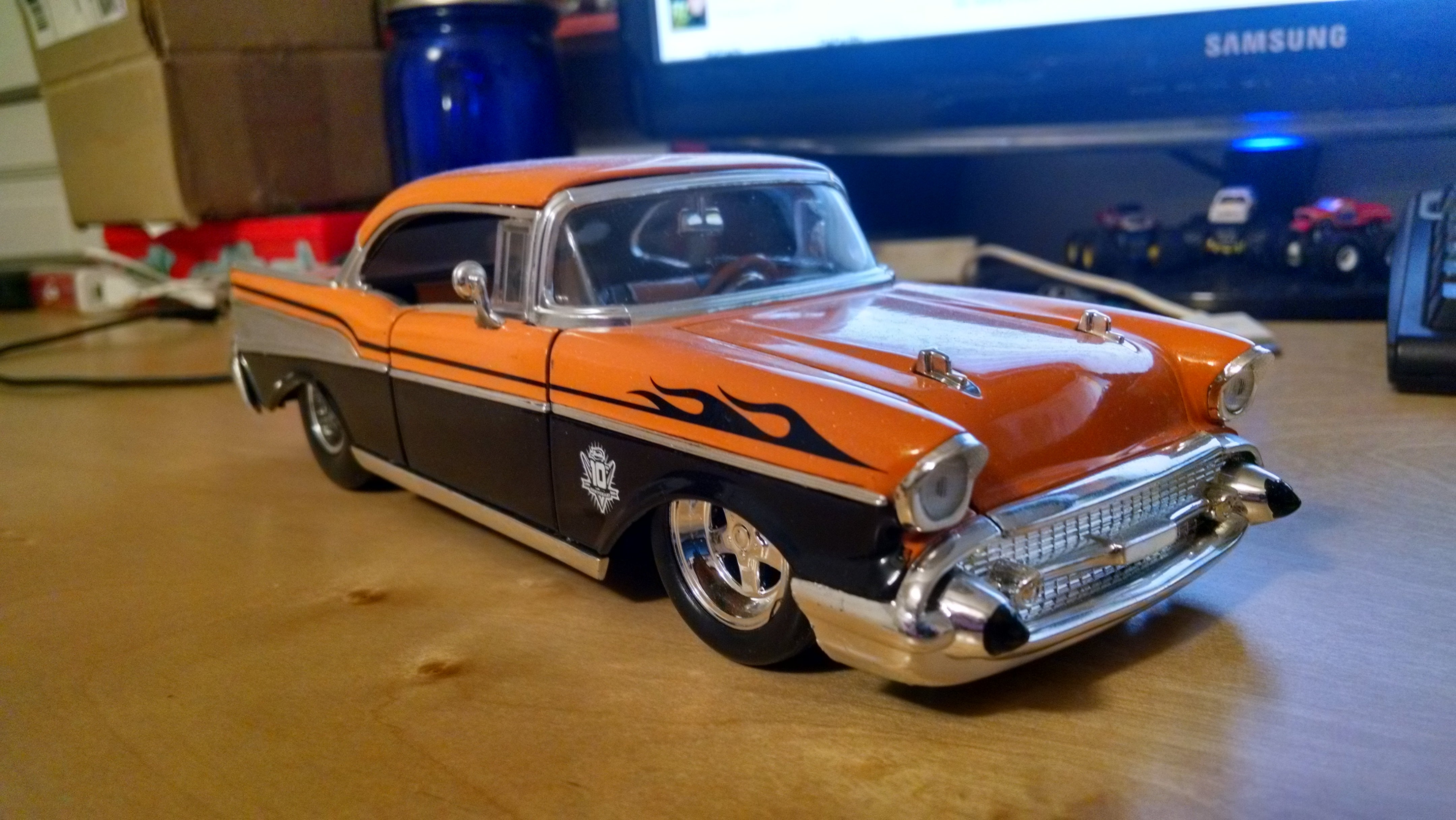 Muscle Monday Jada 57 Chevy Bel Air Drag Car 2761