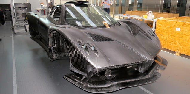 in the raw carbon glory of the final pagani zonda revolucion