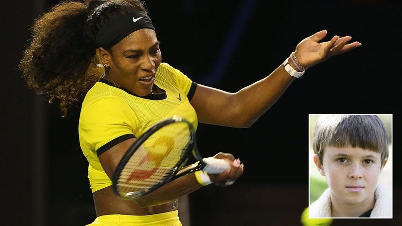 Illustration for article titled Heartwarming: Serena Williams Promised A Sick Fan That She Would Grunt His Name Every Time She Hits A Tennis Ball