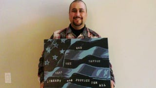 George Zimmerman and his painting that is being sold on eBayyoutube