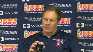 Illustration for article titled Microphone Defeats Bill Belichick, 1-0