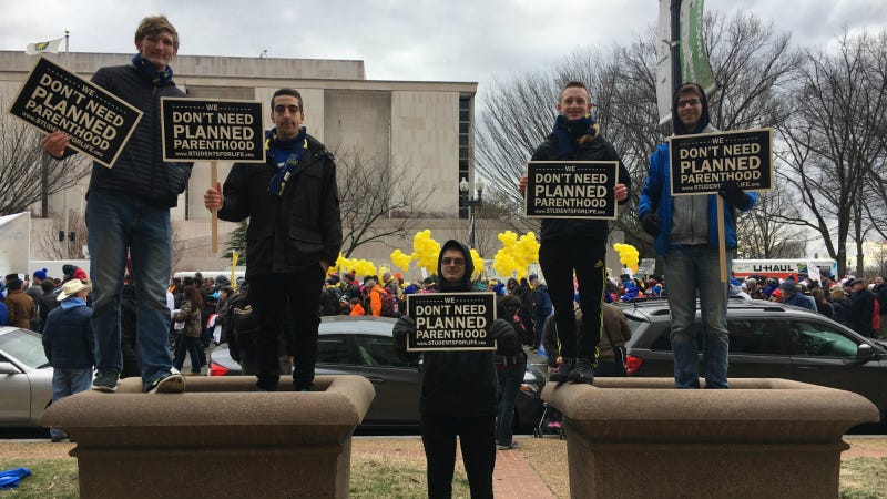 Photo courtesy of a pro-choice source who was on the Mall today