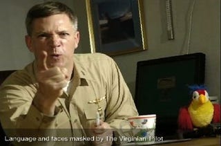 Illustration for article titled Douchey Naval Captain Suspended Over "Inappropriate" Videos