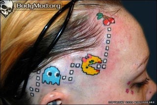 Illustration for article titled Ms. Pac-Man Tattoo Might Limit Career Options