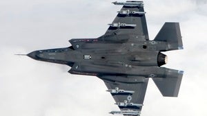 Illustration for article titled The F-35 Shows Its Missile Teeth For The First Time