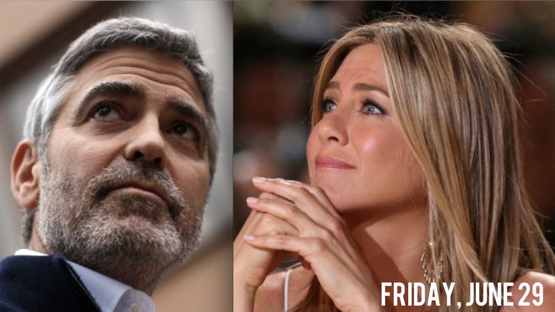 George Clooney And Jennifer Aniston Share Private Jet