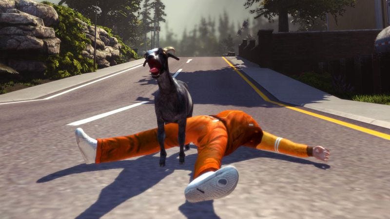 Illustration for article titled Goat Simulator might have started as a joke, but now it’s all too real