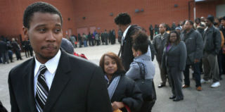 Job seekers at a job fair in Chicago (Scott Olson/Getty Images News)