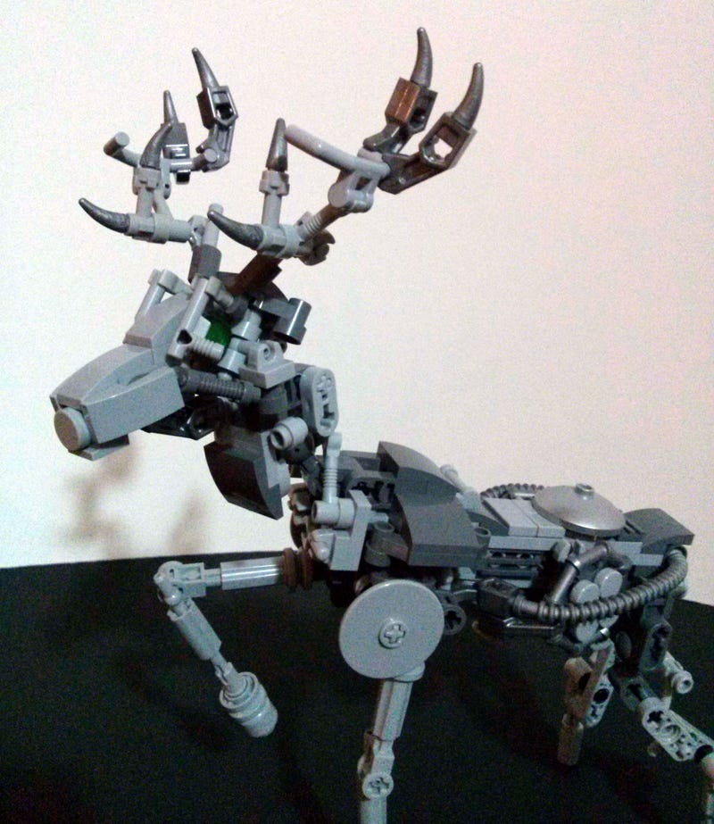 Illustration for article titled Robot stag is a terrifying alternate build for the Lego Exo-Suit