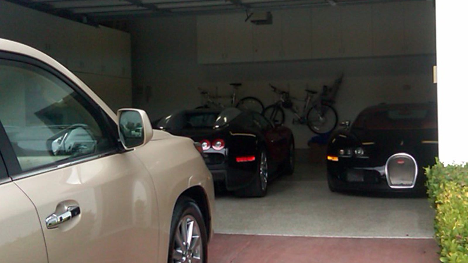 Two Bugatti Veyrons Found In Crappy Suburban Garage