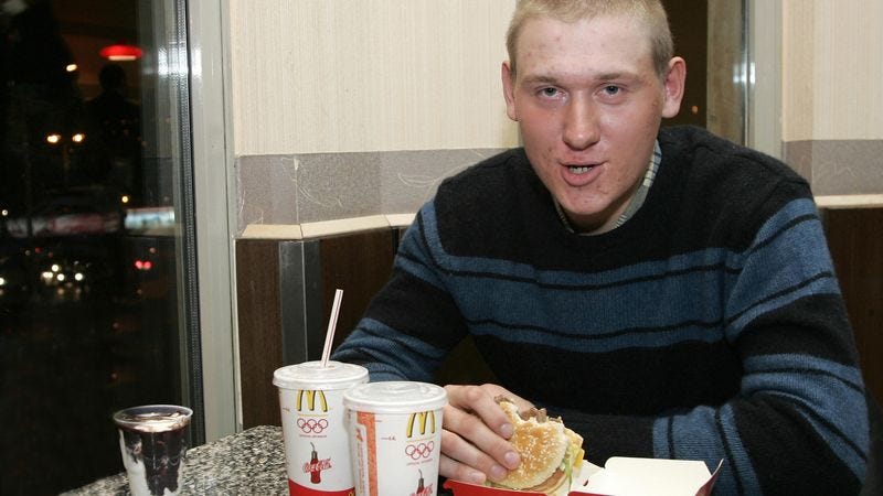 Illustration for article titled This Man Ate Nothing But McDonaldâs For An Entire Meal