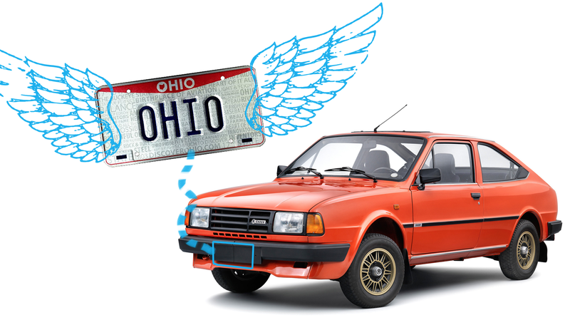 Illustration for article titled You Will Soon No Longer Need a Front License Plate in Ohio for the First Time in Decades