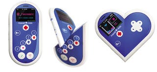 Illustration for article titled Heart-Shaped Phone-Game Console Concept is for Da Kids