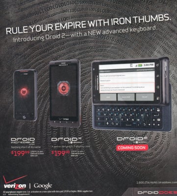 Illustration for article titled Spotted In a Newspaper Advert: the Unannounced Motorola Droid 2