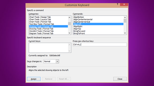microsoft word keyboard shortcuts make your own