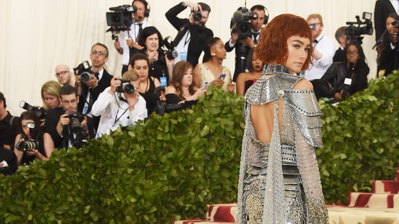 Zendaya attends the Heavenly Bodies: Fashion and the Catholic Imagination Costume Institute Gala at the Metropolitan Museum of Art on May 7, 2018, in New York City.