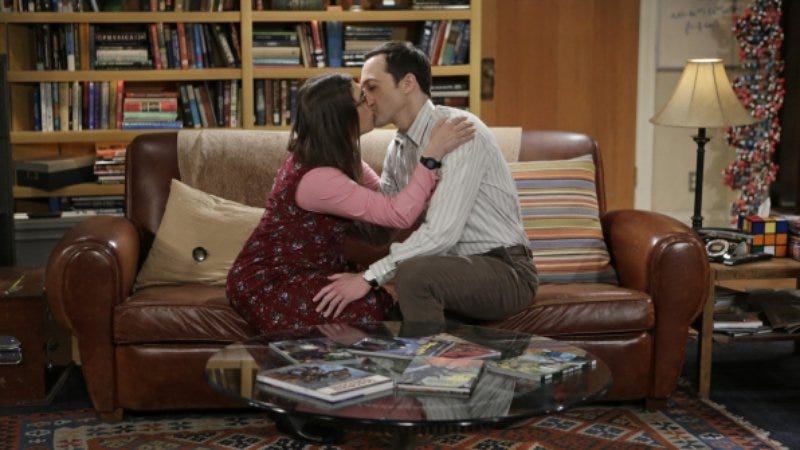 Illustration for article titled The Big Bang Theory kisses this season goodbye