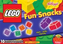Illustration for article titled Nutrition-Free Kellogg's Lego Fruit Flavored Snacks, Lego Logo and All