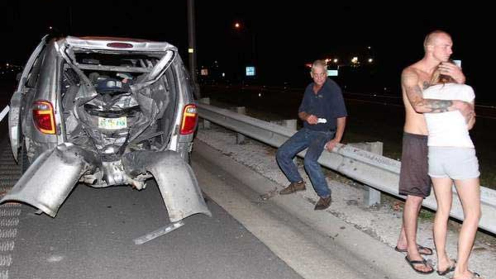 Motorcycle Tries To Slice Van In Half