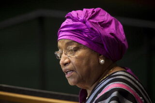 Incumbent President Ellen Johnson Sirleaf (Getty)