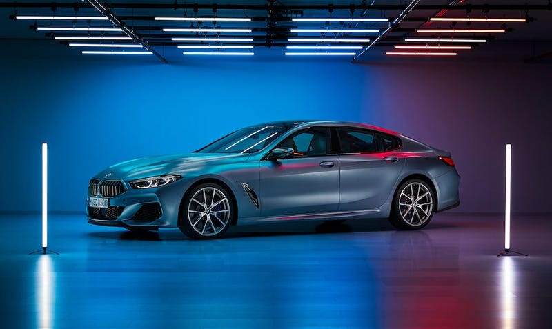 Illustration for the article titled BMW 8 Series Gran Coupe showing leakage inside and out