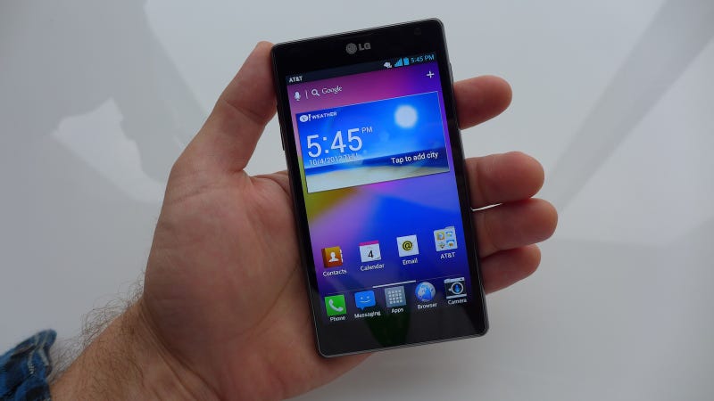 Illustration for article titled LG Optimus G Hands-On: Like Megan Fox Wrapped In Burlap
