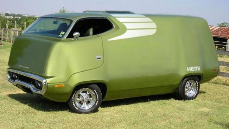 Illustration for article titled If You Can't Buy A Plymouth RoadRunner Van, Photoshop One