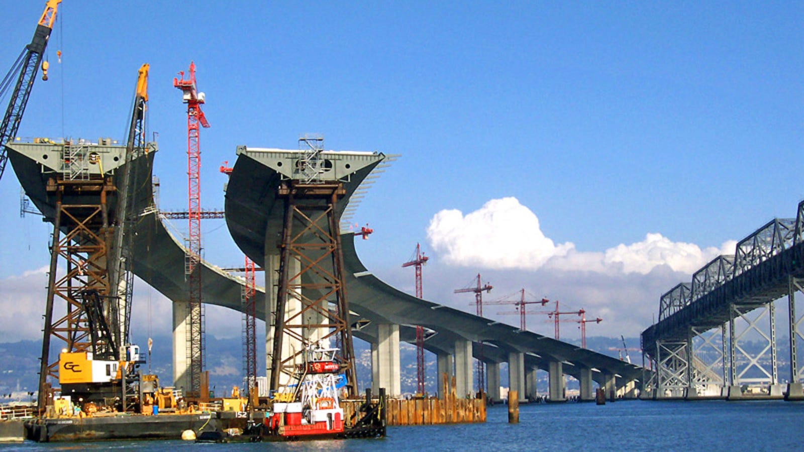 Time-Lapse Video Of Bay Bridge Construction