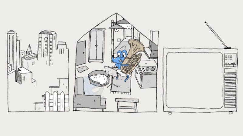Illustration for article titled A Dog Takes Up Some Unusual Hobbies While His Clueless Owner Is Gone All Day