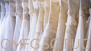 Illustration for article titled The Search for the Ugliest Wedding Dress Ever Created