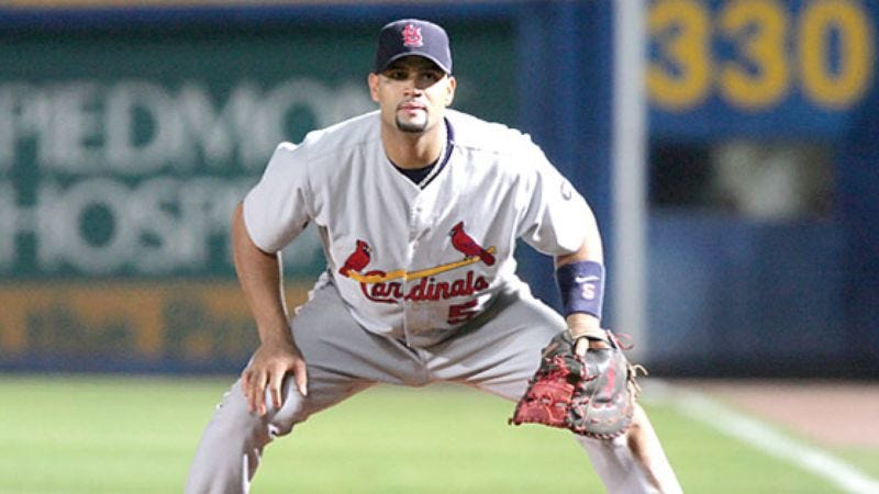 Illustration for article titled Screaming Albert Pujols Warns Baserunner Not To Step On His Herb Garden