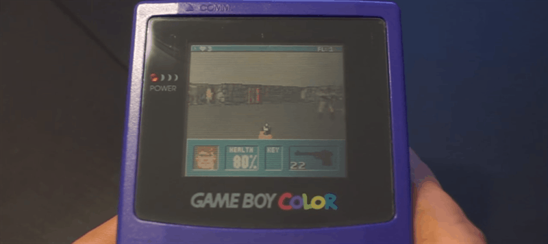 E aqui está Wolfenstein 3D para o Game Boy Color